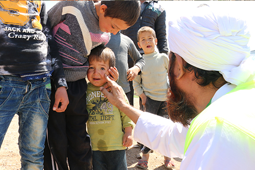 Saylani Owner with kids